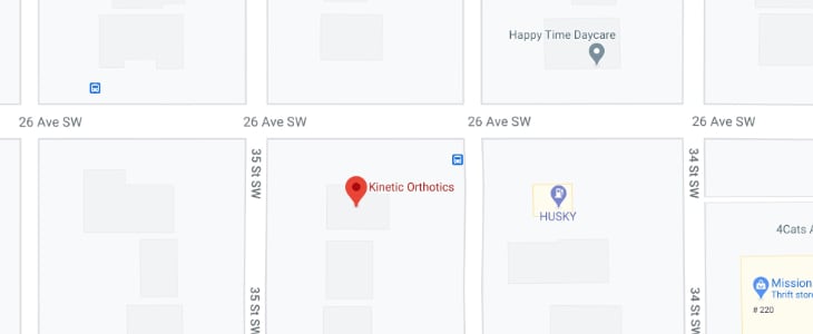 Contact our Calgary based orthotic clinic
